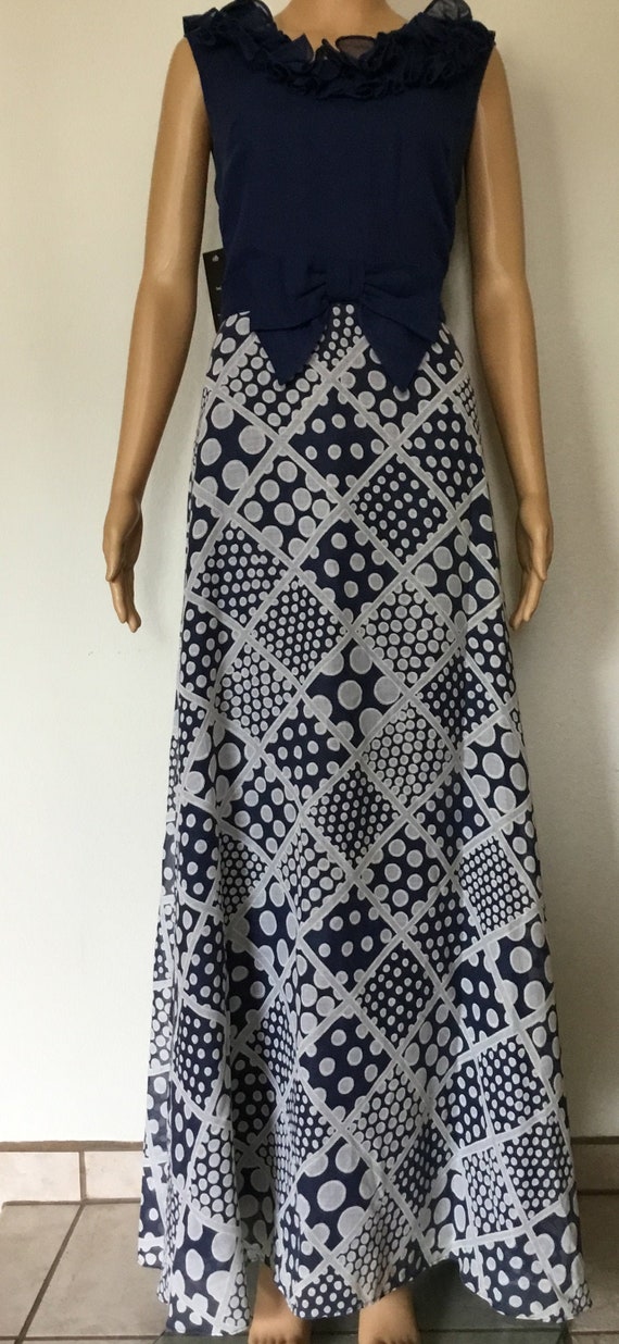 1970s Miss Elliette maxi dress