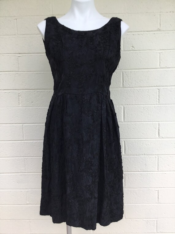 1960s vintage black dress