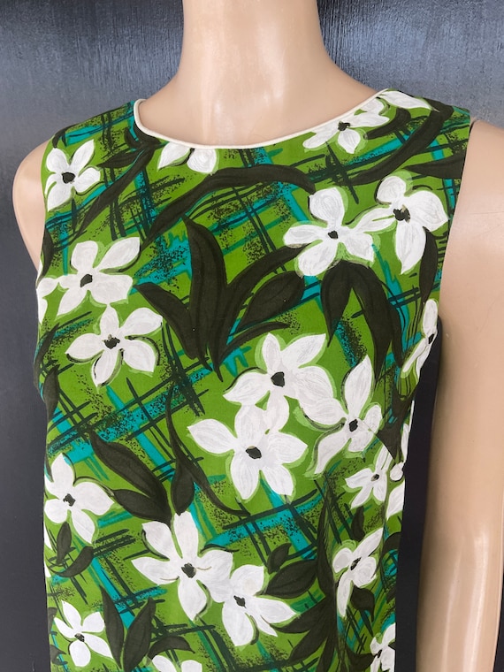 1960s white and green Island Casuals dress - image 2