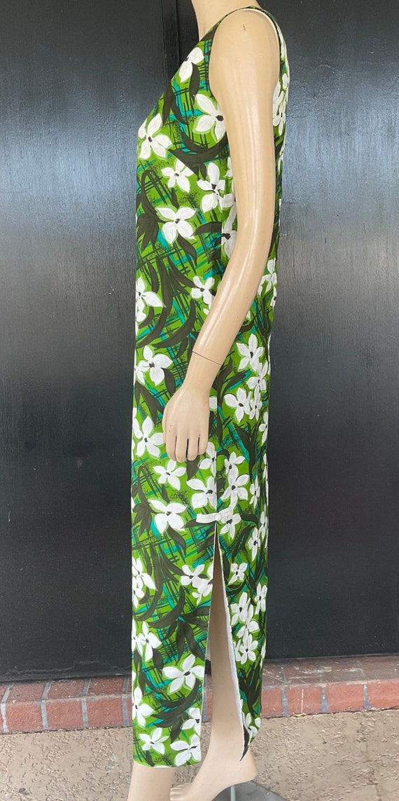 1960s white and green Island Casuals dress - image 5