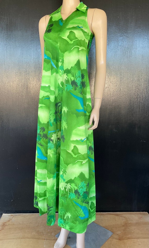 1970s green Napili dress