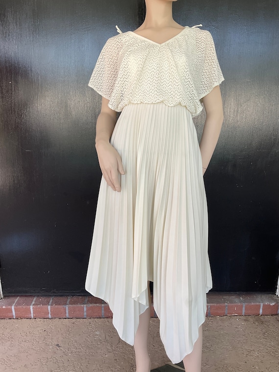 1970s off white dress