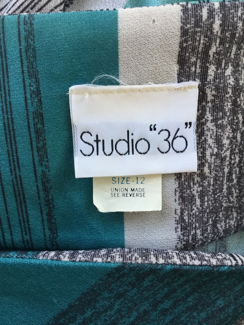 1980s Studio 36 pullover dress