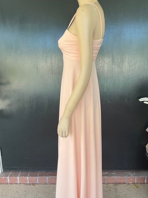 1970s pink maxi dress - image 5