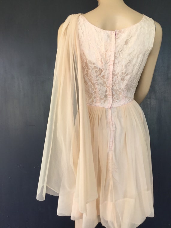 1960s pale pink dress - image 5