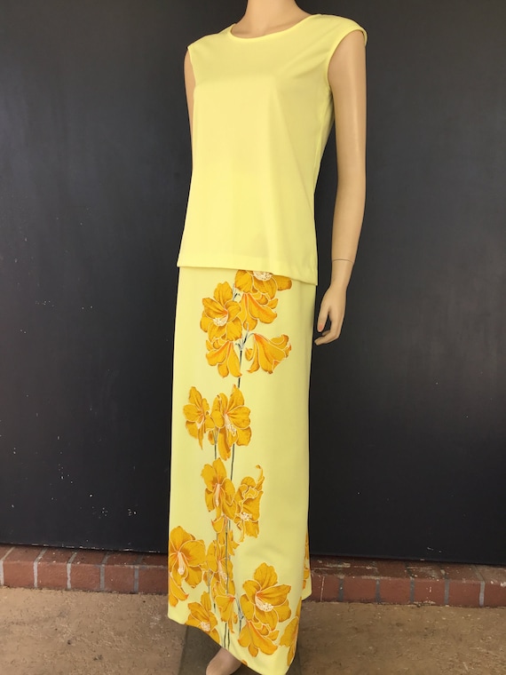 1970s Miss Shaheen two piece dress