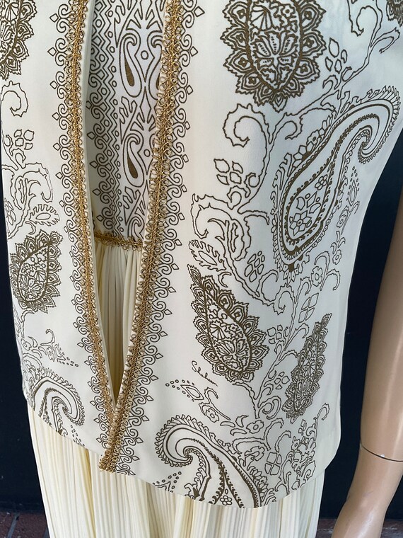 1970s cream Alfred Shaheen dress - image 9