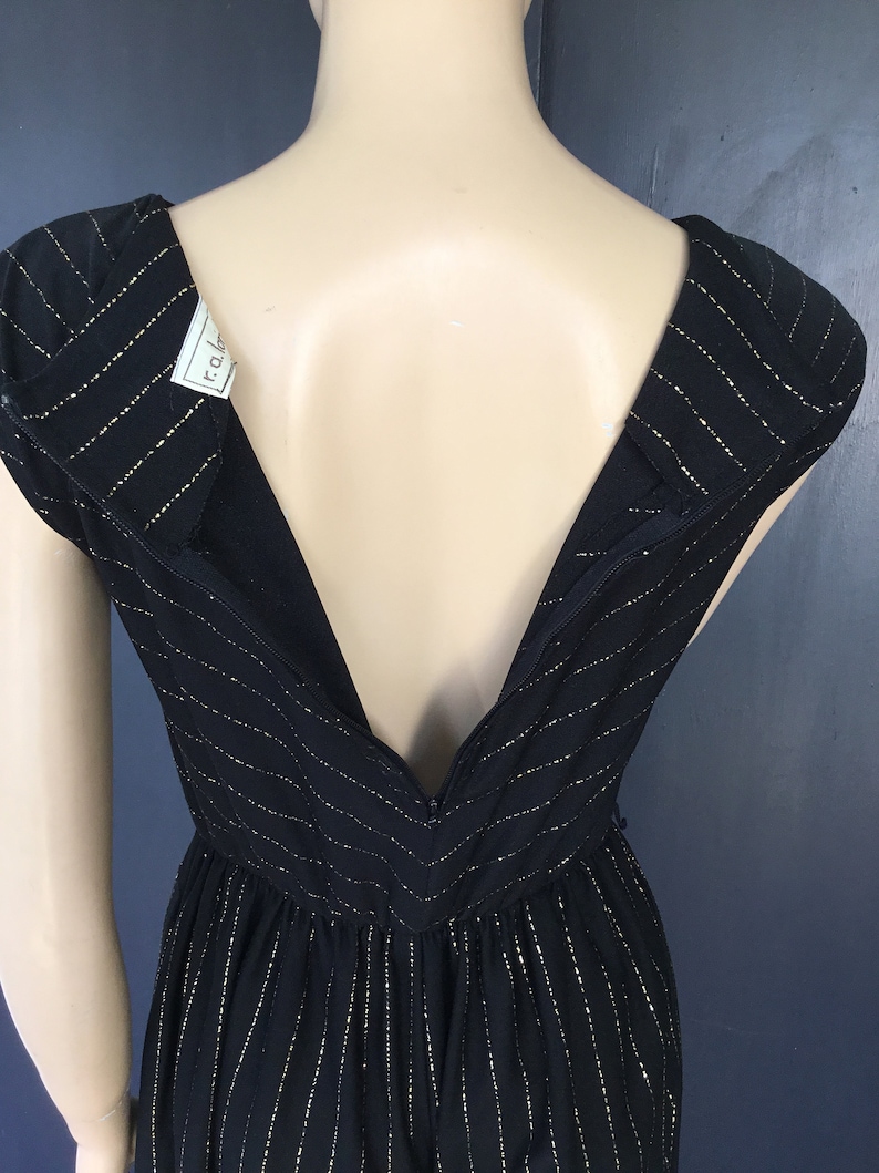 1970s black and gold r.a Landau jumpsuit