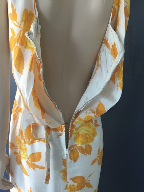 1960s Carol Craig silk floral dress - image 5