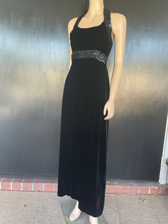 1970s black dress