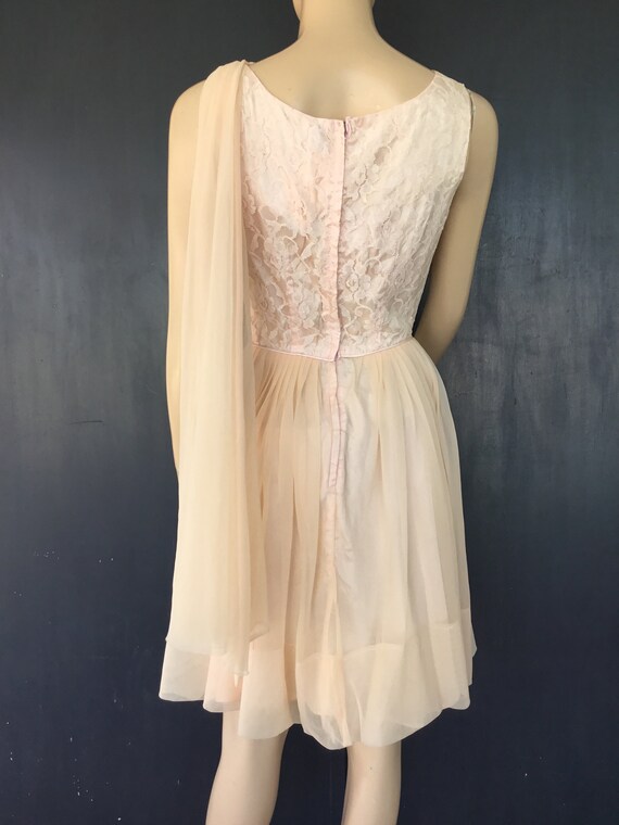 1960s pale pink dress - image 4