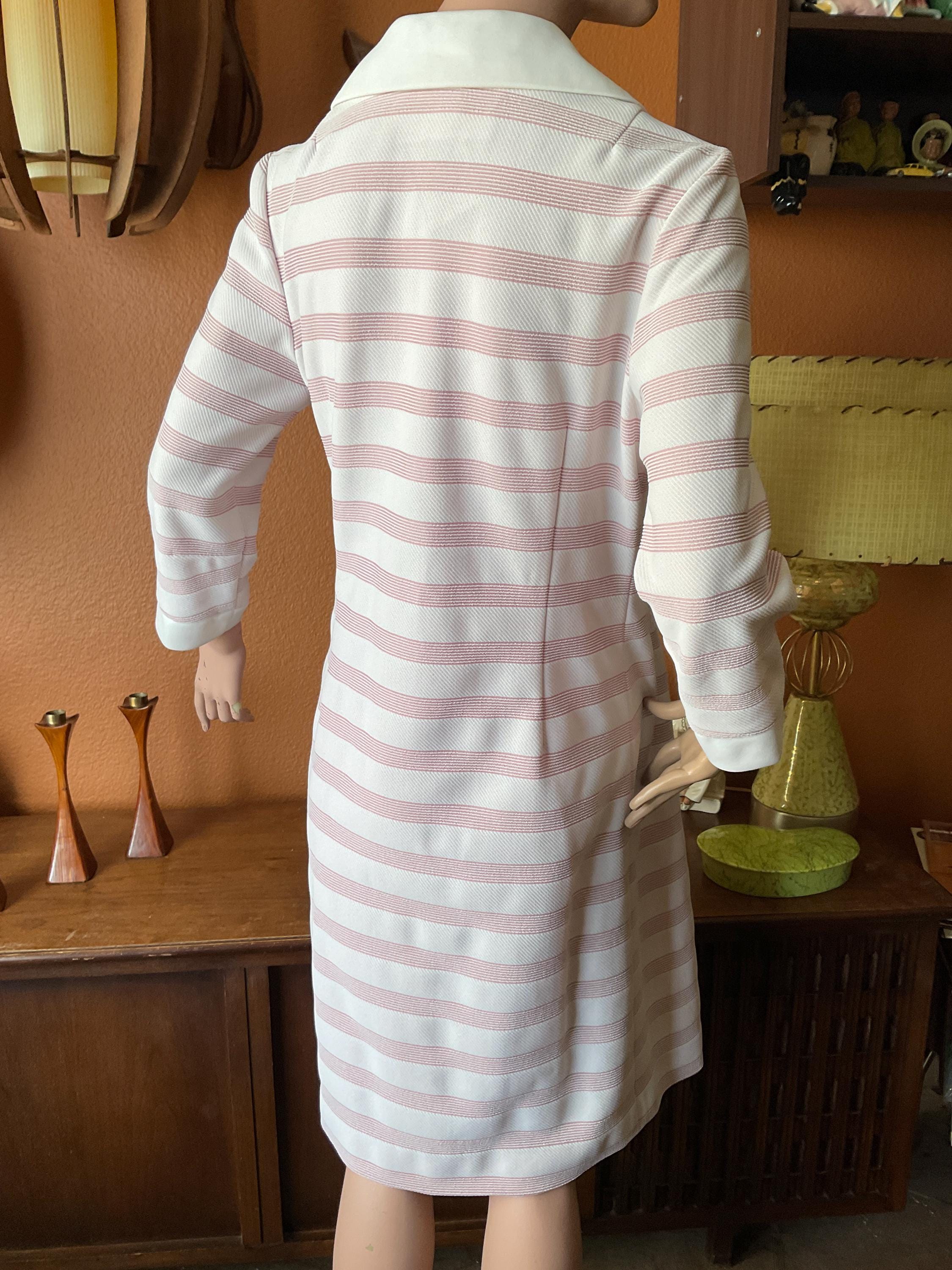 1970s Pinkish John J Hilton Dress Vintage Large - Etsy