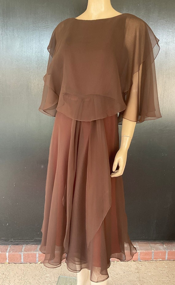 1970s brown Harold Levine dress