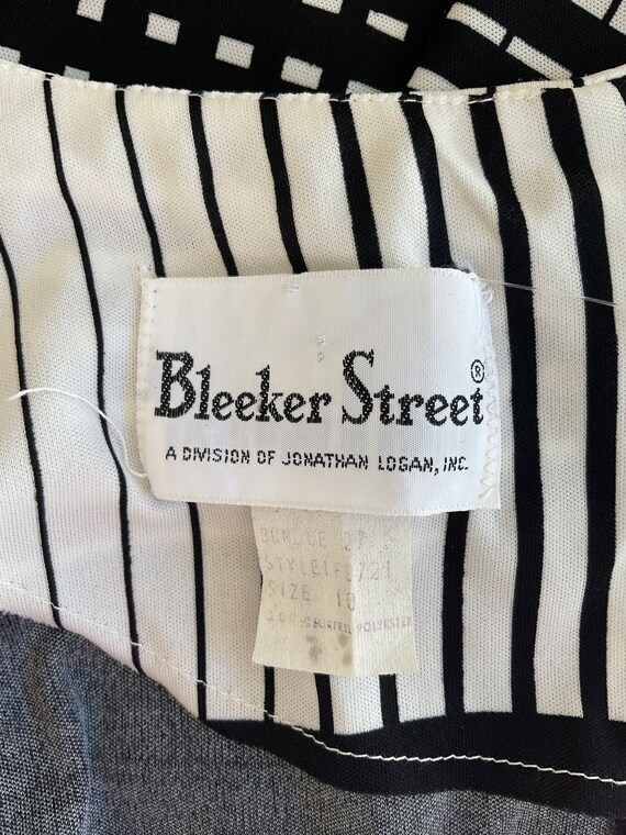 1970s white and black Bleeker Street  dress - image 6
