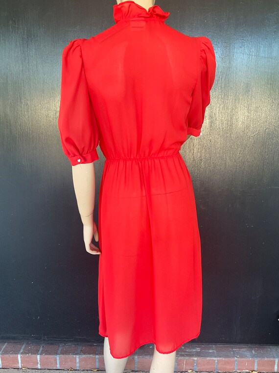 1980s red Byer Too! Dress - image 2