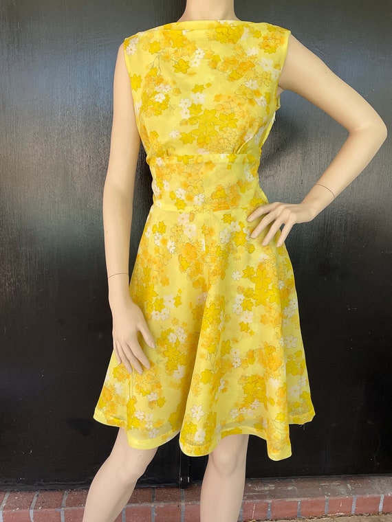 1960s yellow dress