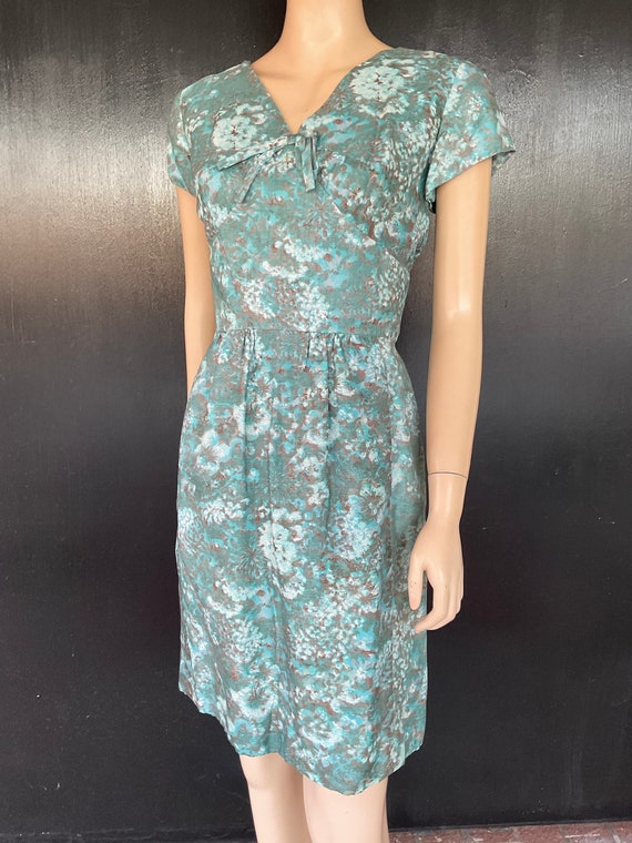 1960s turquoise dress