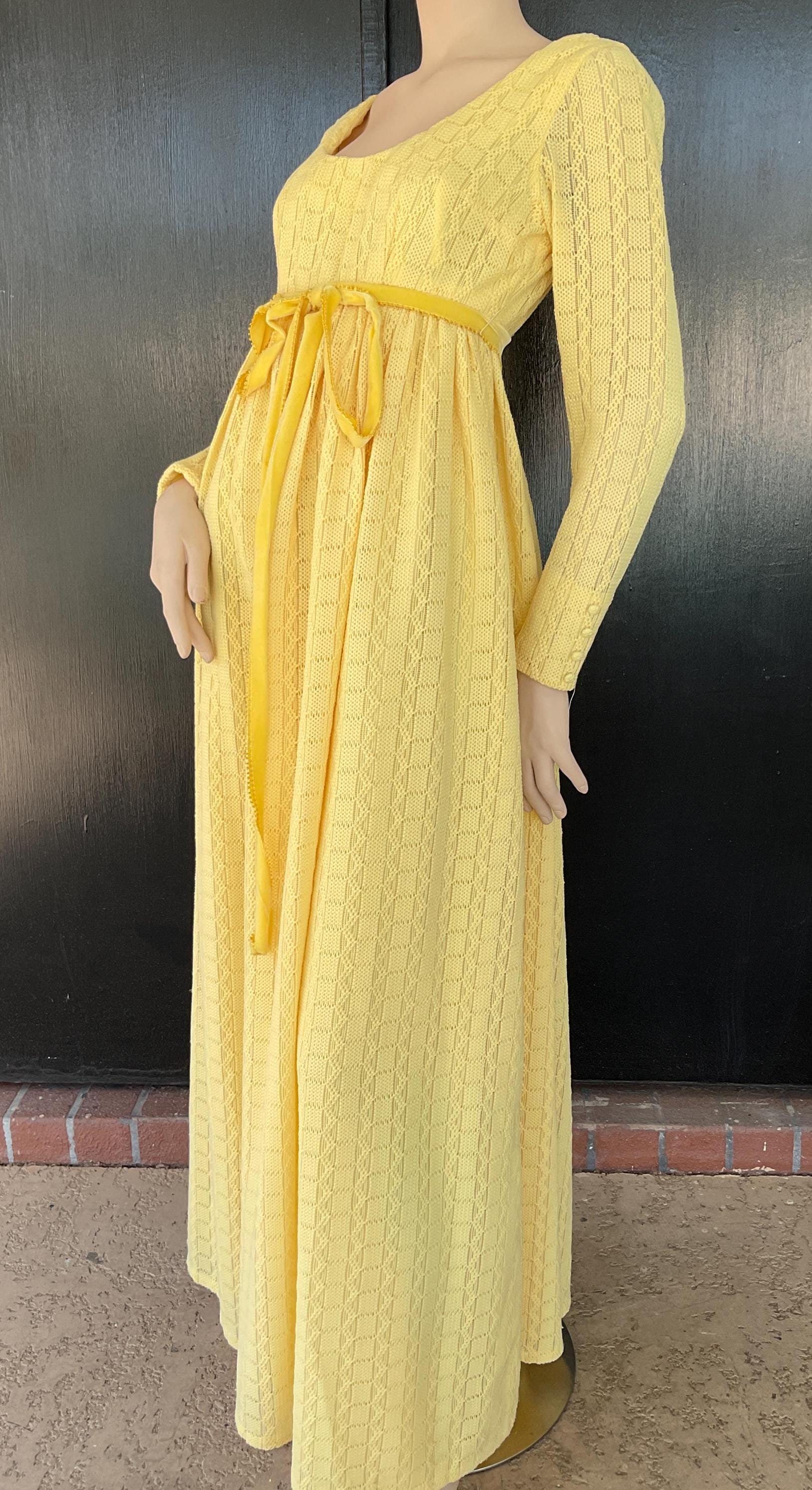 knee length dresses for ladies Lilou Baby Yellow — Maxi Dresses