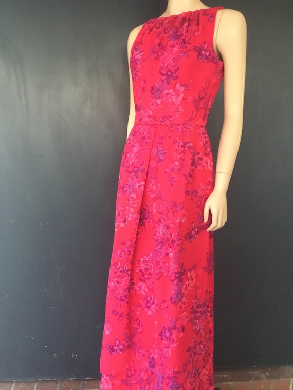 1960s Marek New York wool maxi dress