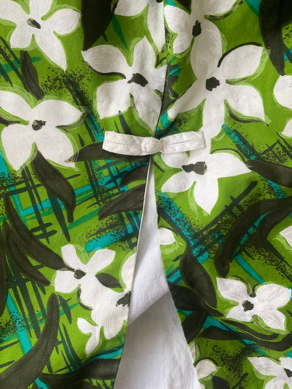 1960s white and green Island Casuals dress - image 6