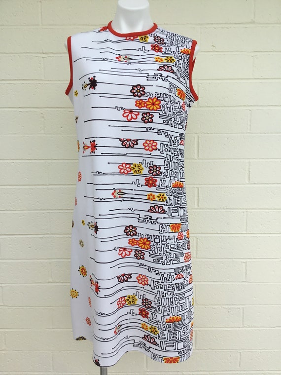 1970s polyester dress