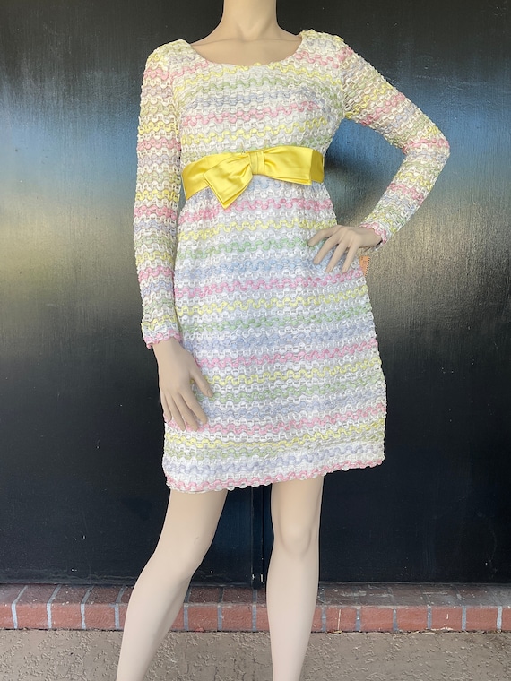 1960s pink, yellow, blue, green and white Betty La