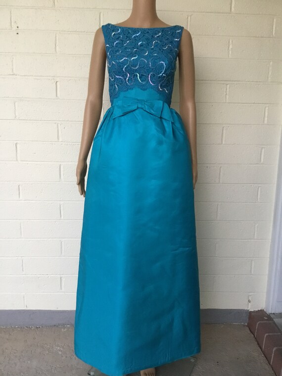 1960s formal gown