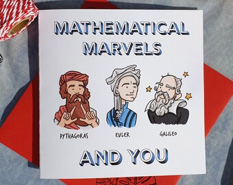 Math Thank You Card Etsy