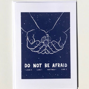 Do Not Be Afraid blank greeting card (5x7)