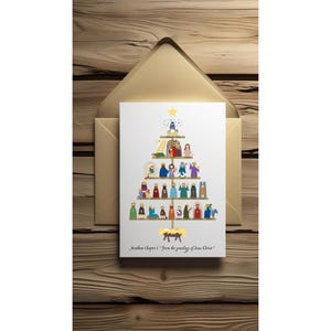 Timeline Tree  Card - The Ancestry of Jesus Christmas card (5x7)