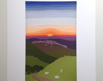 Sunrise Journey to Bethlehem (8.5x11)
