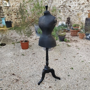 French antique wasp waist mannequin / Antique mannequin / Dress makers mannequin / antique dress form / 19th c mannequin / tailors dummy