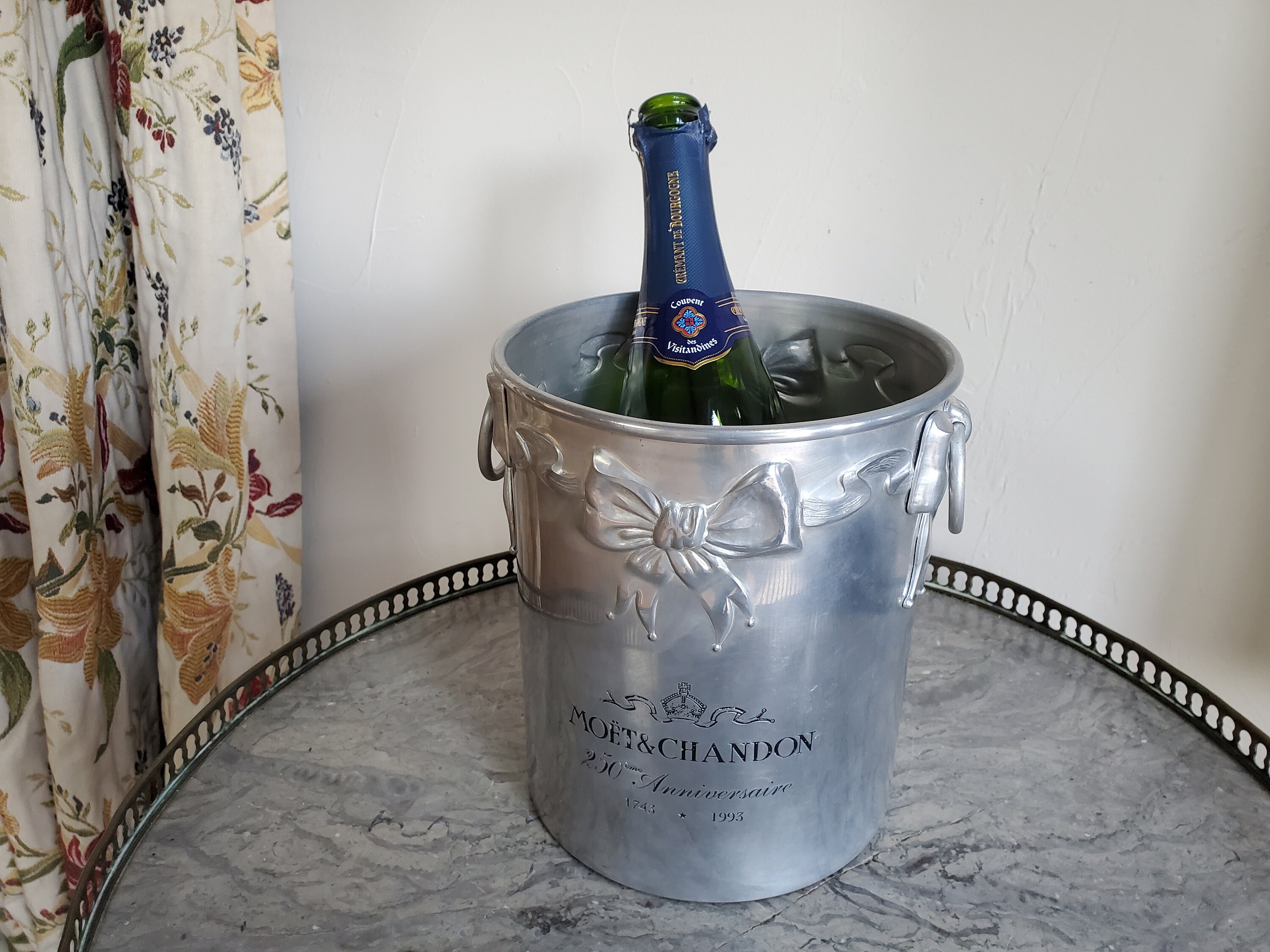 Seau à Champagne Moët & Chandon 1993 - Édition 250e Anniversaire - Style Art Déco