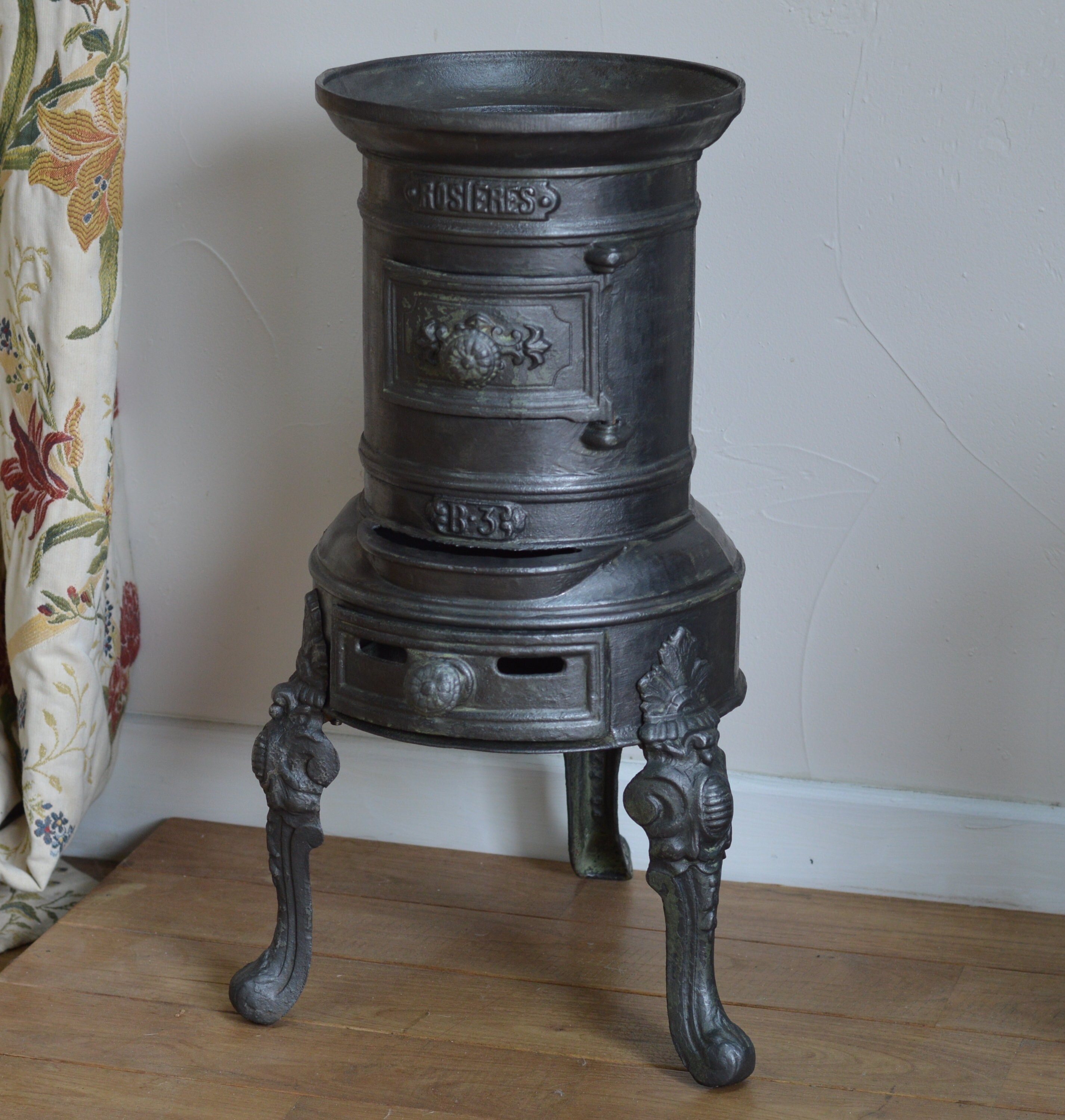 French Antique Stove / Cast Iron Stove / Rosiers No. B3 1900s - Etsy