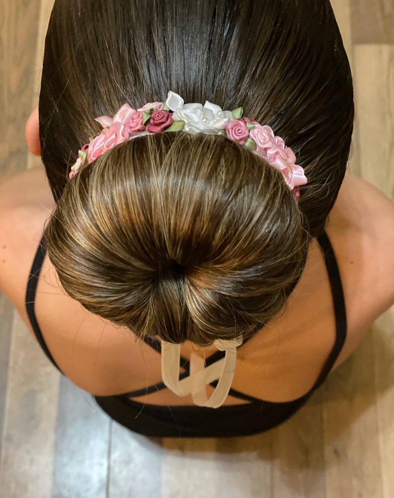 PETITE PINK Ballet Bun Wrap Ballerina Bun Crown Bun Hair Etsy