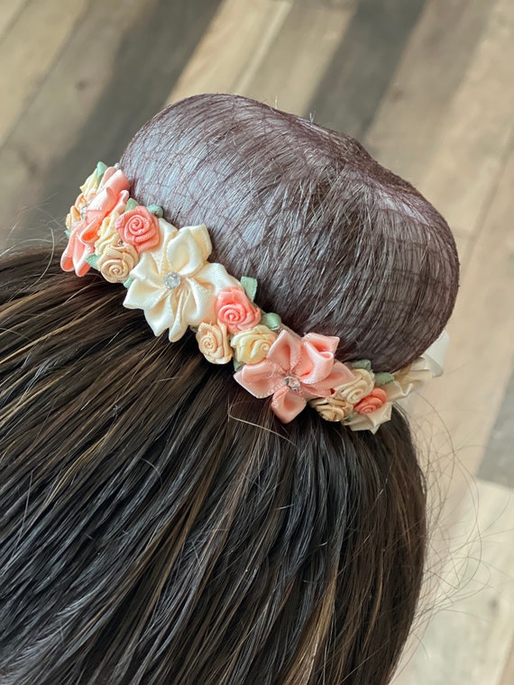 PETITE PEACH Ballet Bun Wrap Ballerina Hair Accessories Dance