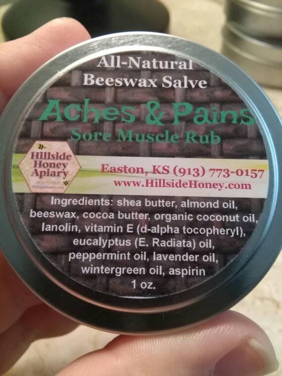 Free shipping eligible Aches & Pains Muscle Rub Allnatural Etsy