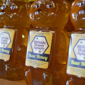 Raw Midwestern Honey - Kansas City - 12 oz Honey Bear