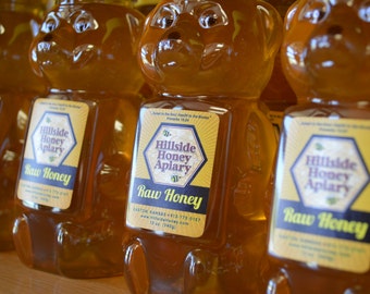 Raw Midwestern Honey - Kansas City - 12 oz Honey Bear