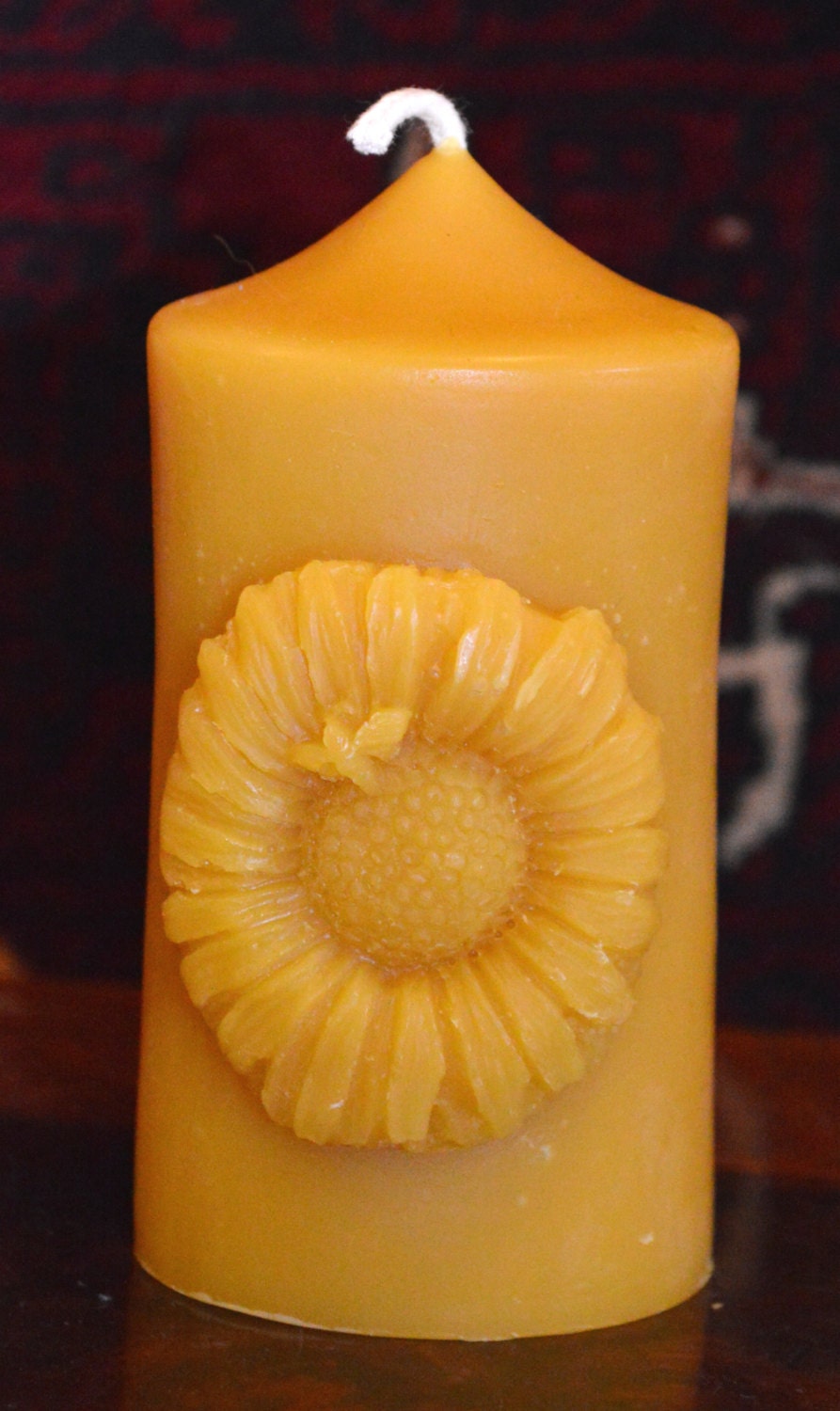 100 Pure Beeswax Candle Pillar candle by Hillside Etsy