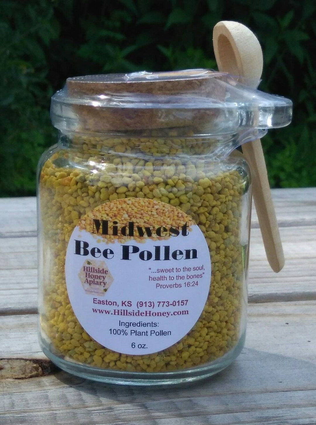 Pollen d'abeilles sec pot verre 240gr - Le Rucher de Da'miel