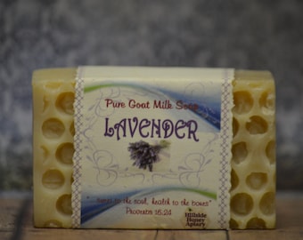 Lavender Goats milk honeycomb soap bar