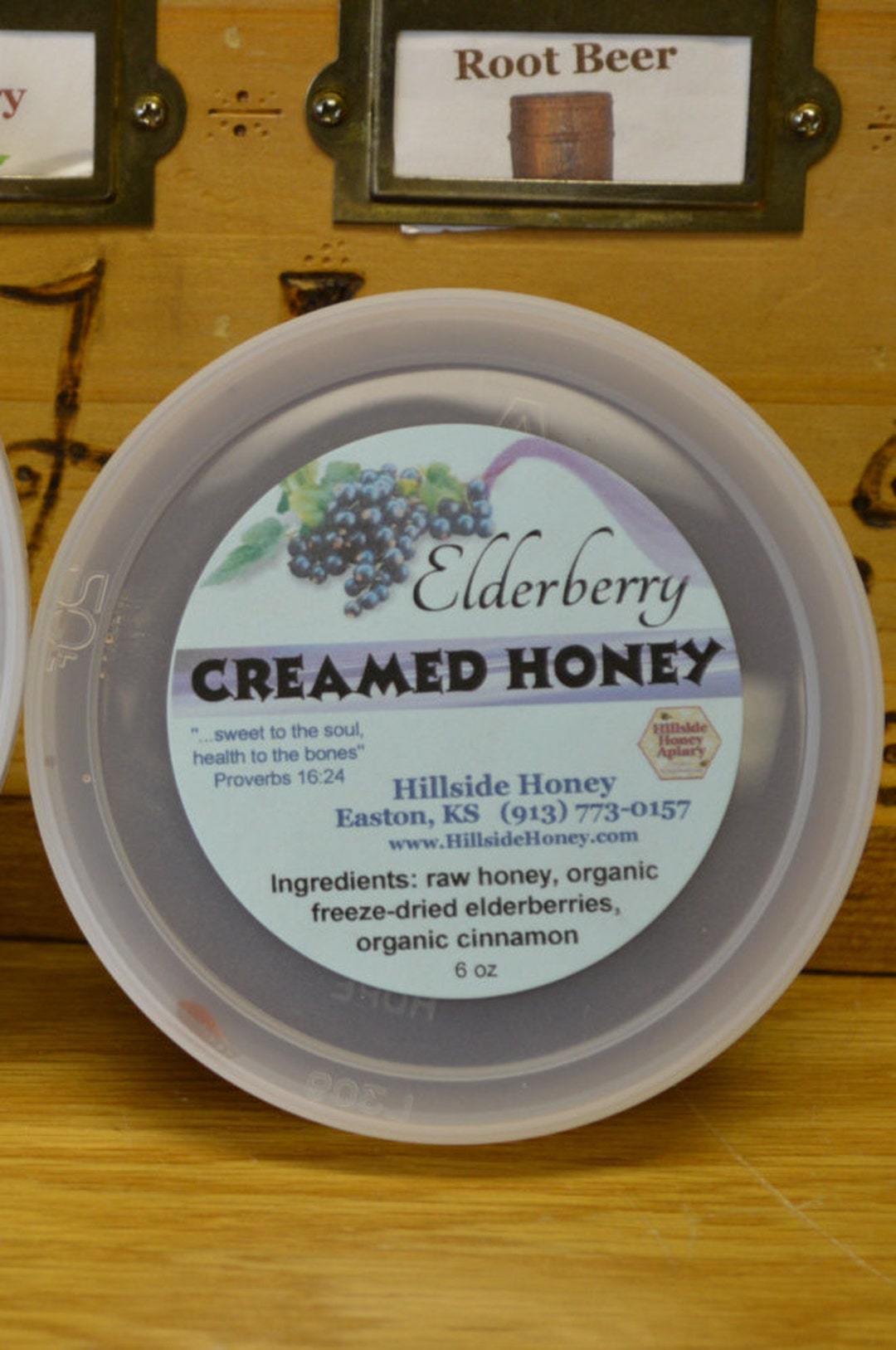 Elderberry Raw Creamed Honey 6 Oz. Etsy