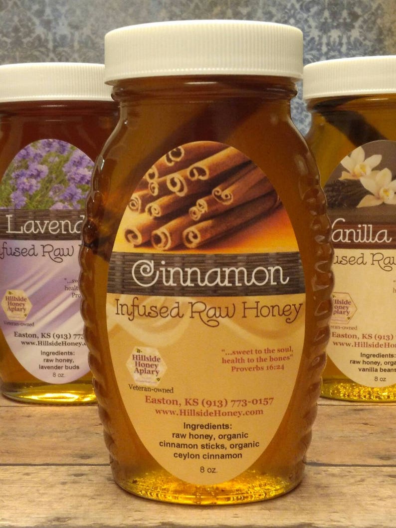 Free Shipping Eligible Vanilla Infused Raw Honey With Organic Etsy