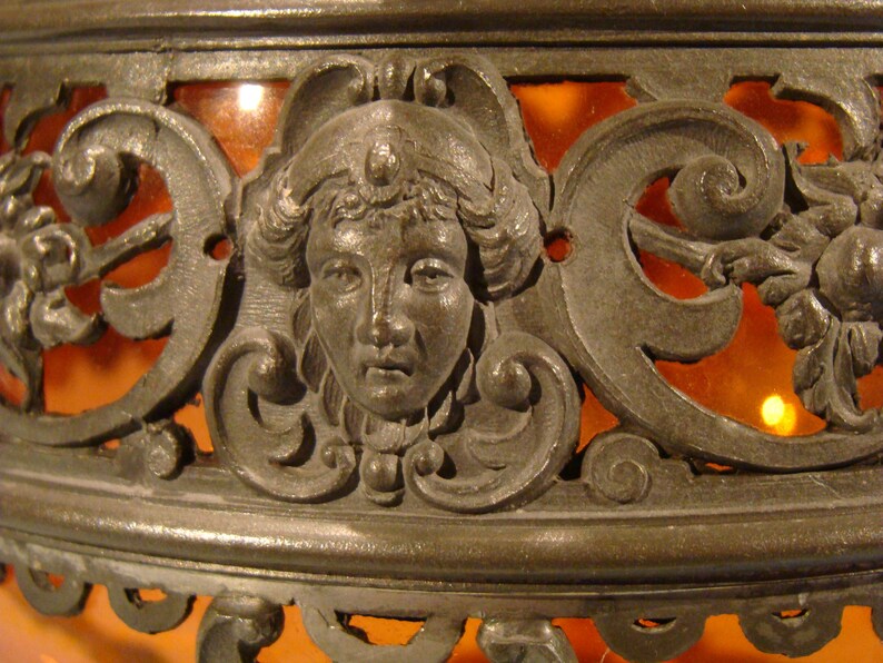 Antique pewter and glass decanterlate 1800santique wine Etsy