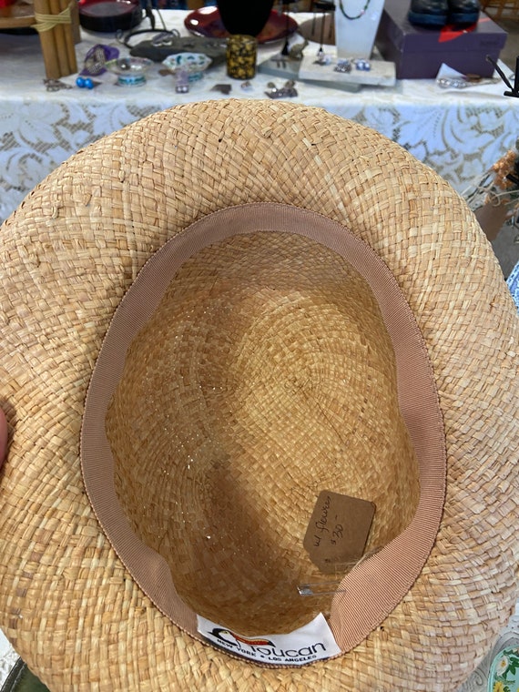 Vintage Toucan Straw Hat W Flowers - Etsy display picture 2