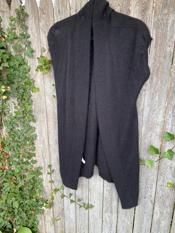 Vintage Ann Taylor Long Black Vest