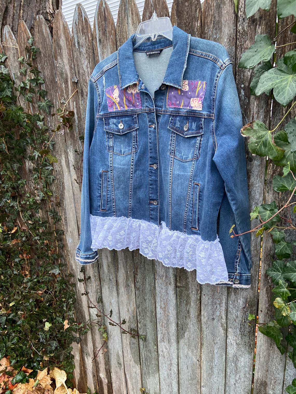 Upcycled Denim Butterfly Vest