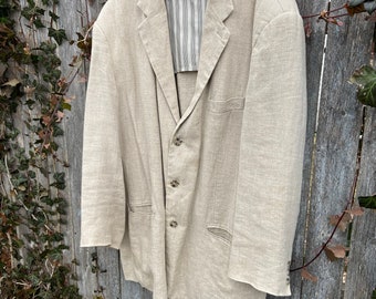 Vintage Men’s Gap Linen Unstructured Jacket. Classic.