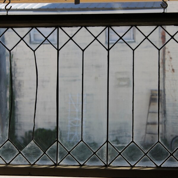 Vintage Leaded Glass Window****Read Lisitng Before Purchasing